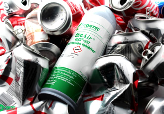 Environmental corrosion protection in recyclable cans